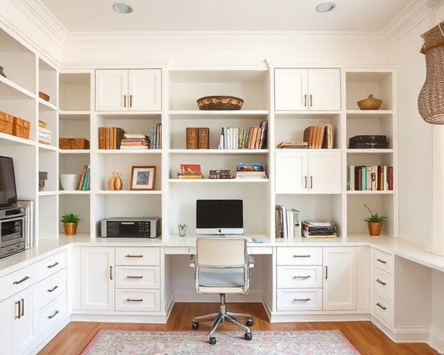 Built-in cabinets and shelving